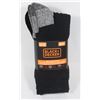 Image 1 : NEW 4 PACK MENS BLACK + DECKER WORK SOCKS