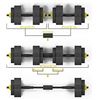 Image 2 : BUY NOW $75 NEW  PARTS SOGES HYBRID DUMBBELL SET