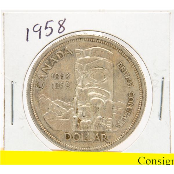 1958 CANADIAN SILVER DOLLAR