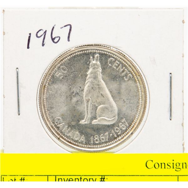 1967 CANADIAN SILVER HALF DOLLAR