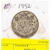 Image 1 : 1952 CANADIAN SILVER HALF DOLLAR