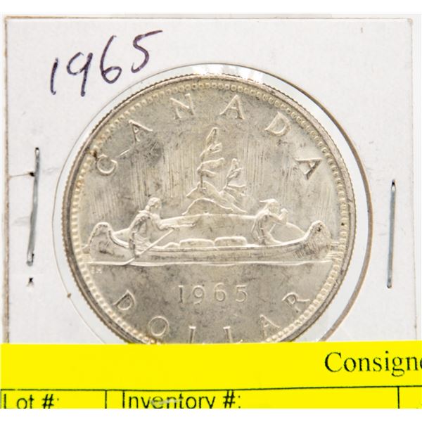 1965 CANADIAN SILVER DOLLAR