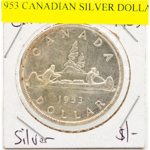 1953 CANADIAN SILVER DOLLAR