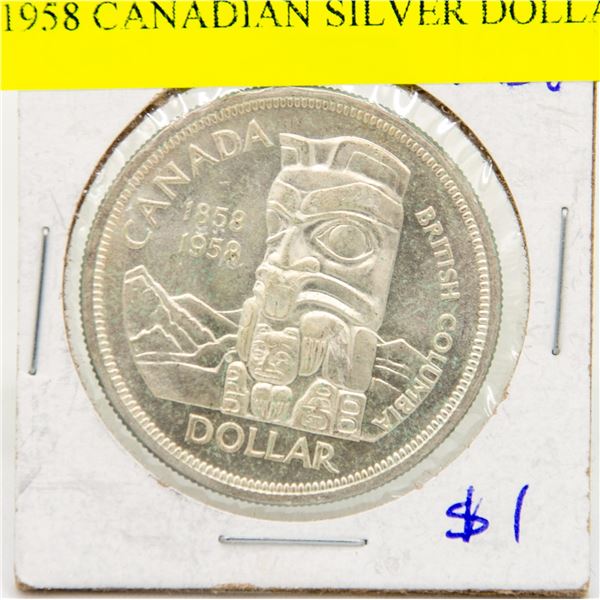 1958 CANADIAN SILVER DOLLAR