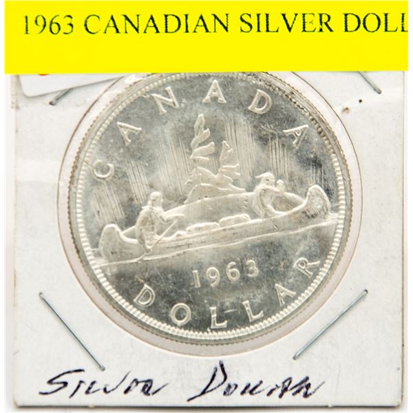 1963 CANADIAN SILVER DOLLAR