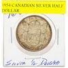 Image 1 : 1954 CANADIAN SILVER HALF DOLLAR