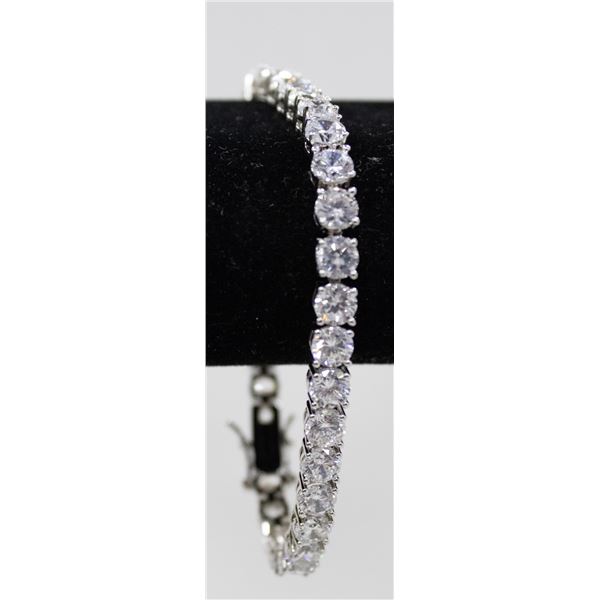 NEW PRINCESS CUT CZ TENNIS BRACELET