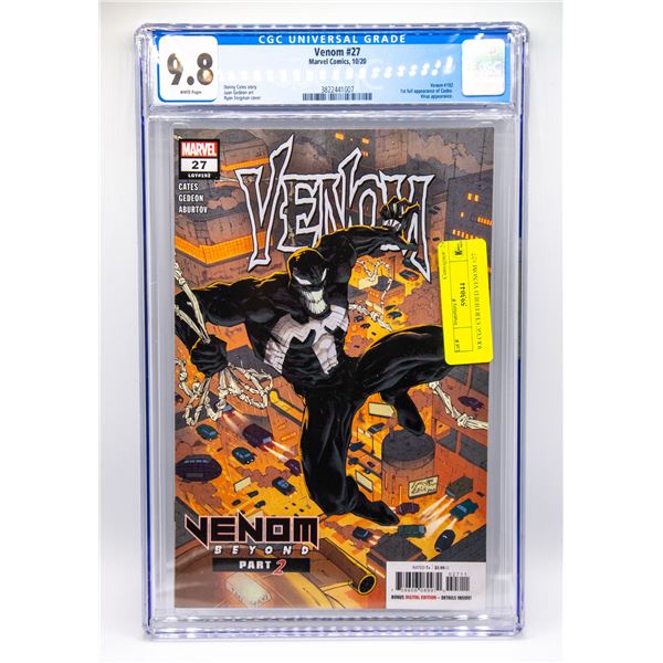 9.8 CGC CERTIFIED VENOM #27