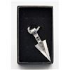 SILVER ALLOY ARROWHEAD PENDANT AND CHAIN