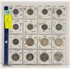 Image 1 : SHEET OF WRAPPED CANADIAN COINS, SOME SILVER,