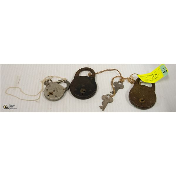 ANTIQUE PAD LOCKS