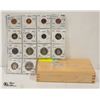 RCM BOX WITH SHEET OF CANADIAN WRAPPED COINS