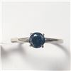 Image 1 : BZ1007-6 14K NATURAL BLUE DIAMOND RING