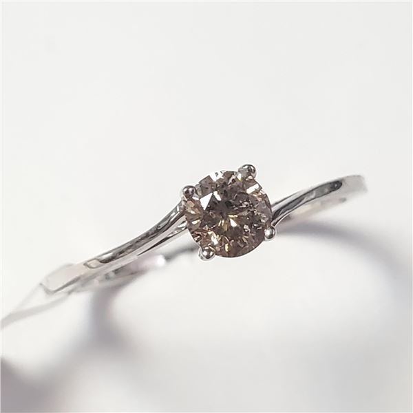 BZ1007-3 10K WHITE GOLD DIAMOND RING