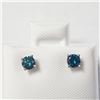 Image 1 : BZ1007-4 14K NATURAL BLUE DIAMOND EARRINGS