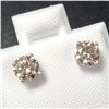 BZ1007-2 14K WHITE GOLD DIAMOND EARRINGS