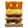 Image 2 : 1970'S ESTATE MUSICAL JEWELRY BOX WITH CONTENTS