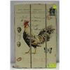 Image 1 : WALL HANGING ROOSTER DECOR