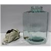 LARGE GLASS BEVERAGE CONTAINER