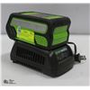 GREENWORKS 40V LITHIUM ION BATTERY AND CHARGER