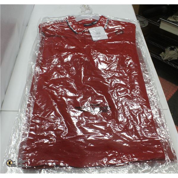 5 SIZE LARGE RED POLO SHIRTS