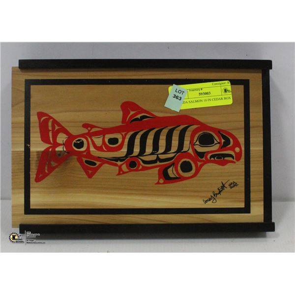 HAIDA SALMON 10 IN CEDAR BOX