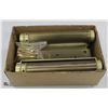 NEW OLD STOCK SATIN BRASS PLATED SPRING HINGES