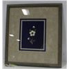 FRAMED MICHAELS FLOWER WALL HANGING