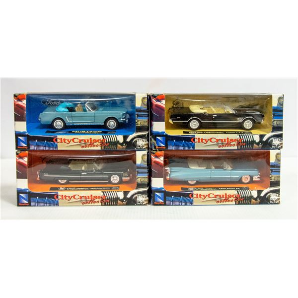 LOT OF 4 X 2004 CITY CRUISER COLLECTION 1:43 SCALE