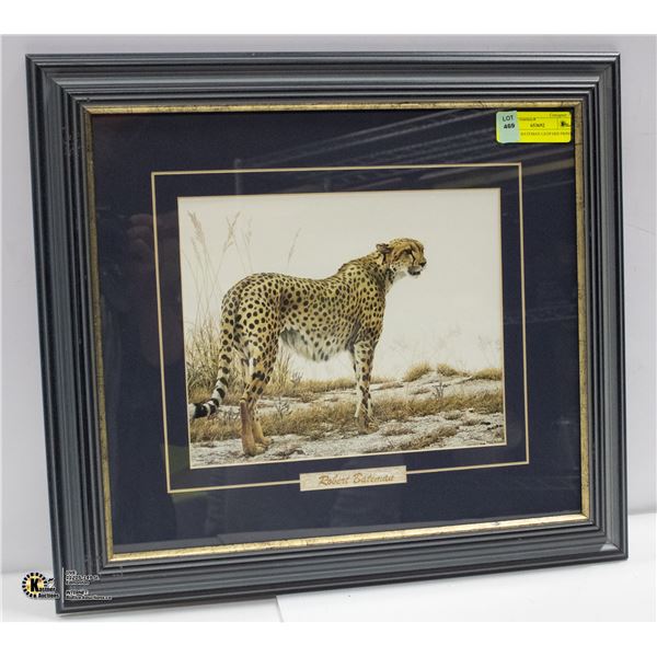 ROBERT BATEMAN LEOPARD PRINT - FRAMED