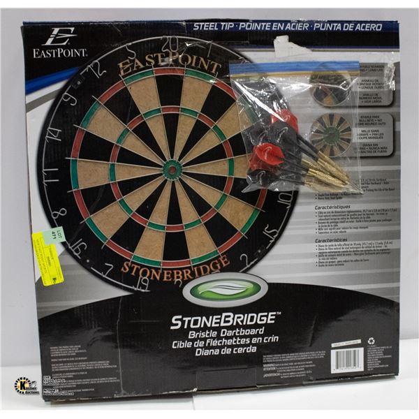 NEW EAST POINT SPORTS STONEBRIDGE DARTBOARD +