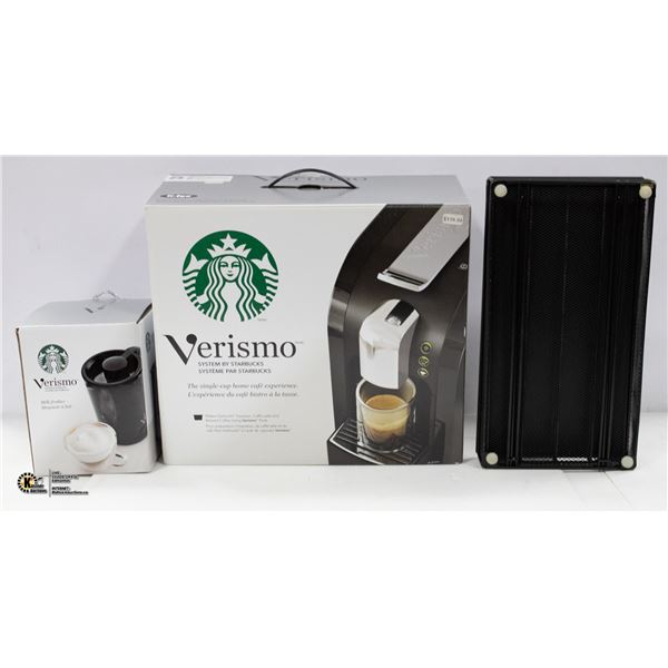 STARBUCKS VERISMO SET INCLUDING MILK FROTHER