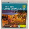 Image 1 : SET OPF 25 FT GLOBE STRING LIGHTS CLEAR LAMPS