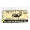Image 1 : 3FT LONG CLOVEFIELD DAIRY FARM YARD SIGN