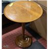 VINTAGE SOLID WOOD SERVING TRAY END TABLE