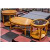 Image 1 : 3PC OAK COFFEE TABLE SET