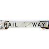 Image 1 : LARGE METAL RAILWAY SIGN