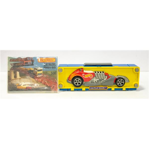 HOT WHEELS CASE WITH MATCHBOX CATALOG