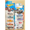 9 HOTWHEELS INCLUDES ONE TREASURE HUNT