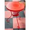 Image 1 : RED METAL PLANT STAND