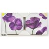 NEW CANVAS FLOWER PRINTS 10" X 10" EACH