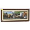 Image 1 : LARGE FRAMED HORSE PICTURE