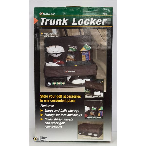 NEW WORLD OF GOLF TRUNK LOCKER