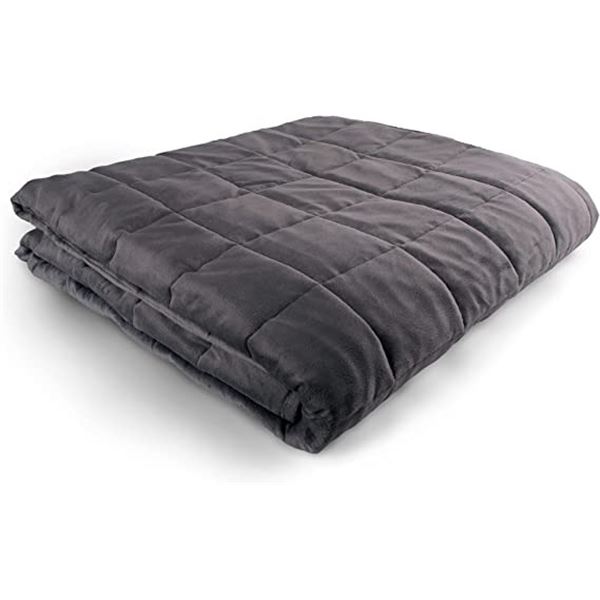 BRAND NEW DARK GREY 80 X 87  KING SIZE 25LB