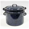 Image 1 : BLUESTONE 8" DBL BOILER ENAMELWARE POT