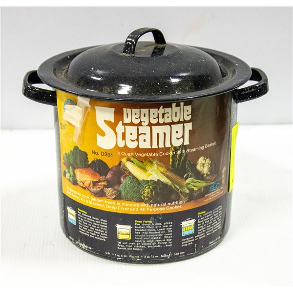 NEW GRANITEWARE 4QT VEGITABLE STEAMER/ POT