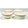 Image 1 : NEW 4PC LONDON PORCELAIN ENAMEL BOWLS/ PANS