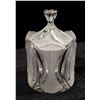 Image 1 : 9" FROSTED CRYSTAL LIDDED DISH/JAR