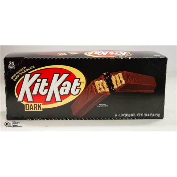 CASE OF KIT-KAT DARK CHOCOLATE BARS, 24 BARS TOTAL