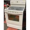 FRIGIDAIRE WHITE GLASS TOP STOVE